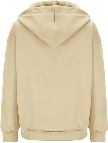Miniatura 4 de Sudaderas con capucha con cremallera para mujer, Y2K, para adolescentes, niñas, otoño, casual, con cordón, ajuste atlético, con bolsillos
