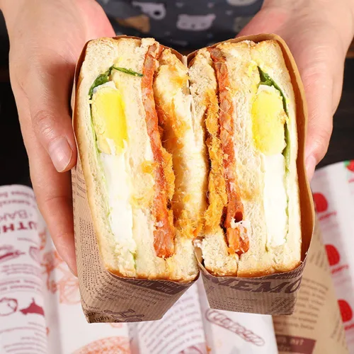 Miniatura 4 de 100 piezas de bolsas de papel para empaquetado de sándwiches - Hojas de papel encerado para alimentos, envoltorios para cestas, envoltorios