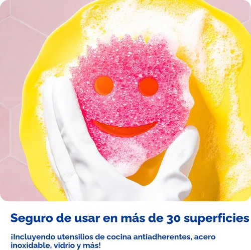 Miniatura 5 de Scrub Daddy 6 esponjas de cocina Scrub Mommy y 1 soporte de esponja Daddy Caddy - Sin arañazos para platos y limpieza multiusos, sin BPA y fabricado