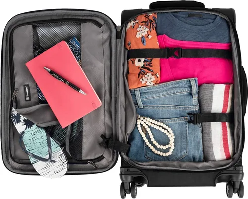 Miniatura 2 de Travelpro Tourlite Softside - Maleta expandible con 4 ruedas giratorias, maleta ligera, para hombres y mujeres, Negro
