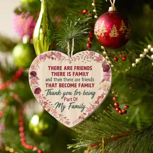Miniatura 7 de OASSIE Regalos de Navidad de Amistad para Mujeres y Hombres - Adornos Navideños de Amigos de Madera 2025 - Adornos de Amistad para Decoraciones
