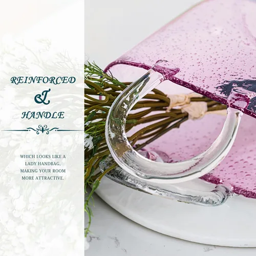 Miniatura 6 de Jarrón de cristal para flores, jarrón único con cuenco de peces de burbujas, hecho a mano, florero de vidrio transparente para pecera, decoración