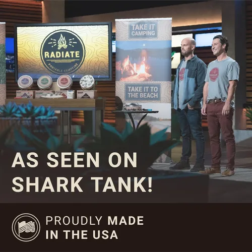 Miniatura 4 de Radiate Fogata portátil XL de 8 pulgadas como se ve en Shark Tank, hasta 2 horas de tiempo de combustión, hoguera de viaje reutilizable