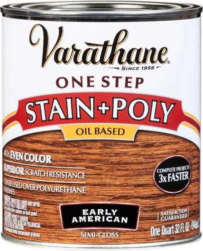 Miniatura 6 de Varathane 243867 - Tinte de una sola aplicación a base de aceite + Spray de poliuretano, 340 g, Rojo Caoba rojo (Red Mahogany)