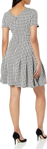 Miniatura 2 de DKNY Vestido corto con cuello en V y doble botón para mujer