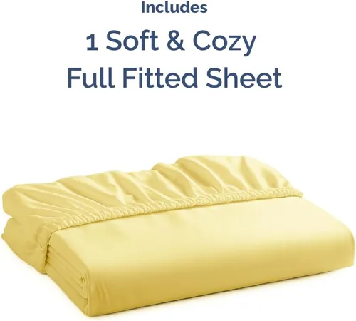 Miniatura 4 de Sábana bajera tamaño completo - Solo sábana inferior única tamaño individual - Ropa de cama de lujo hotelera ultrasuave con bolsillos profundos