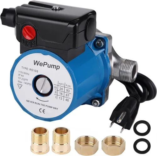 Miniatura 13 de NPT 3/4 '' Bomba de circulación de agua caliente doméstica 93W Bomba de recirculación para cabezal de ducha (RS15-6R)