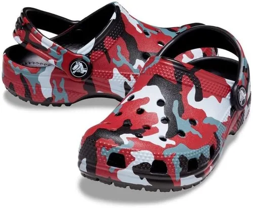 Miniatura 5 de Crocs Zuecos unisex de camuflaje clásicos para niños