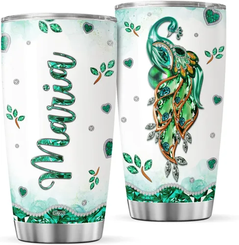 Miniatura 10 de CUBICER Vasos de café personalizados con tapa, foto personalizada, vaso de pareja, taza de acero de abeja de miel, tazas aisladas de doble pared