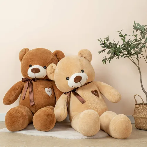 Miniatura 3 de YunNasi Oso de peluche grande de 39 pulgadas, oso de peluche gigante con corazón de amor, juguete de peluche grande y suave, ideal para niños