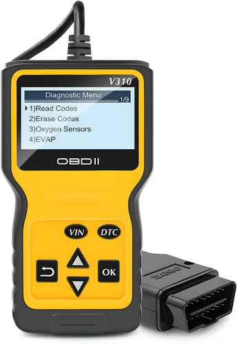 AUCELI Escáner OBD2 Lector de Códigos para Check Engine del Automóvil, Herramienta de Diagnóstico CAN, Lee y Borra Códigos de Falla, Sonda para