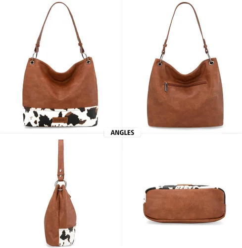 Miniatura 80 de Wrangler Hobo - Bolsas para mujer de cuero vegano con asa superior, bolsos de hombro y bolsos
