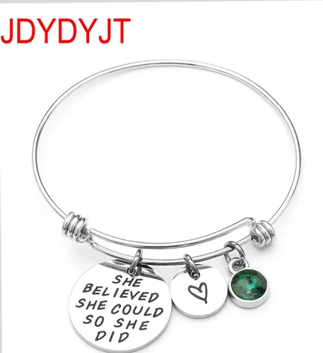 Miniatura 6 de Dijes de piedra natal de mayo para pulsera, collar, joyería, plata, bricolaje, cristal para mujer, 0.236 pulgadas
