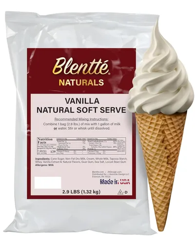 Miniatura 11 de Blentte Mezcla para Helado Suave en Polvo - Polvo Cremoso Natural para Heladera de Postres Congelados, Helado Casero, Gelato o Yogur - Mezcla