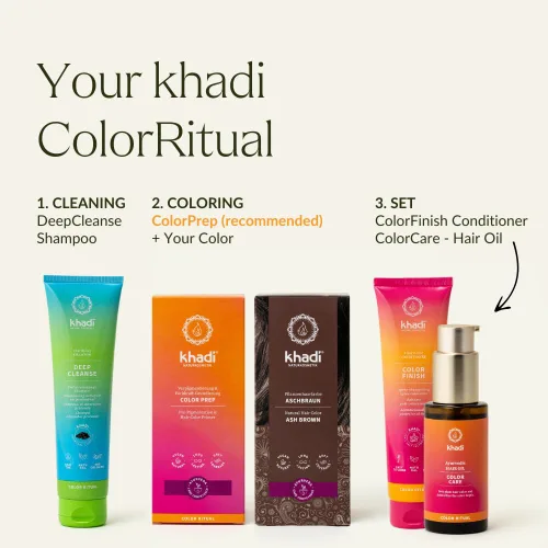 Miniatura 6 de khadi ASH BROWN Plant Hair Color – Cosmética natural – Color de cabello para mate y marrón medio – 100% herbal, natural y vegano – 3.5 oz