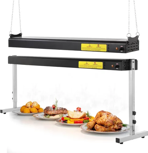 Miniatura 13 de Lámpara de calor de alimentos de 36 pulgadas, calentador de alimentos comercial de 1000 W, calentador de tiras eléctricas, lámpara de calefacción