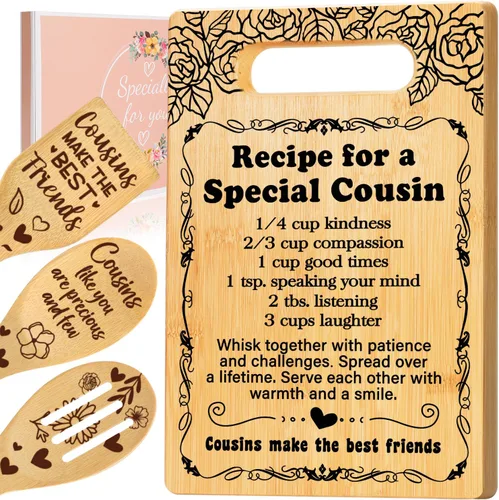 Miniatura 16 de Regalos para tía de sobrina sobrino, juego único de tabla de cortar, regalos de cumpleaños para tía mejor tía, ideas de regalo de Navidad, día