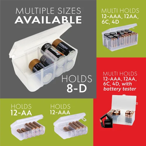 Miniatura 3 de Dial Industries - Funda organizadora de almacenamiento de batería, 8D