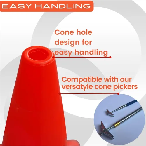 Miniatura 5 de Versatyle Heavy Duty Agility Training Cones (2 in, 6 in, 9 in, 12 in, 18 in, 28 in) for Sports and Kids Coaching, Multipurpose Field Marker Cones