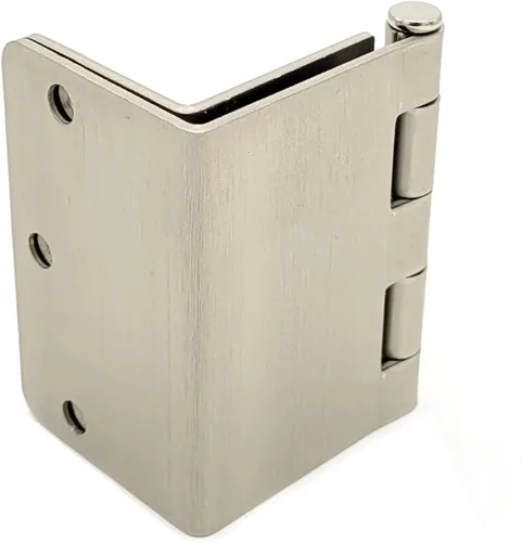 Miniatura 3 de Generic Bisagra de puerta abatible transparente de 3.5 pulgadas, paquete de 3 (radio de 14 pulgadas, níquel cepillado), T2895