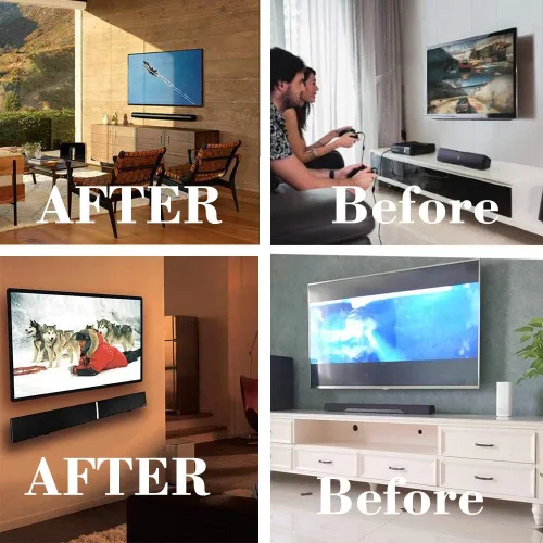 Miniatura 5 de Soporte de barra de sonido ajustable, soportes de pared universales para barra de sonido que funcionan con la mayoría de soportes de barra