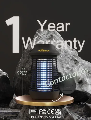 Miniatura 3 de Bug Zapper 4200 V para exteriores e interiores, cable de alimentación de 9.84 pies con interruptor, exterminadores eléctricos impermeables