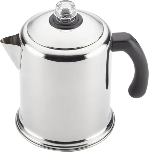 Miniatura 8 de Farberware 47053 Percolador de café clásico de acero inoxidable Yosemite de 12 tazas, cafetera de 12 tazas, plateado