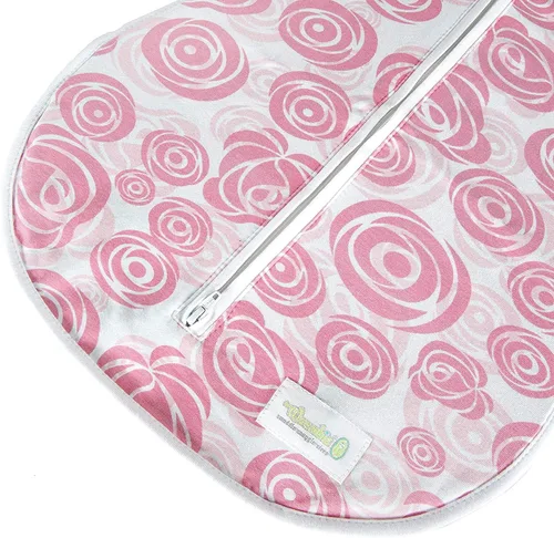 Miniatura 5 de Woombie Baby Air Nursery Swaddling Mantas para bebés Rosas rosa/blancas