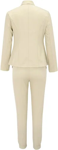 Miniatura 4 de Women's 2024 Soft Two Piece Outfits Blazers Jacket and Short Pants Double Breasted Business Work Casual Suit Sets