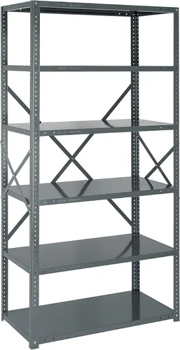 Miniatura 83 de Quantum QSBU-245BK Heavy Duty Shelving Unit with (7) Shelves and (24) QUS245 Black Bins for Garage Warehouse Storage Distribution 400 lb Load