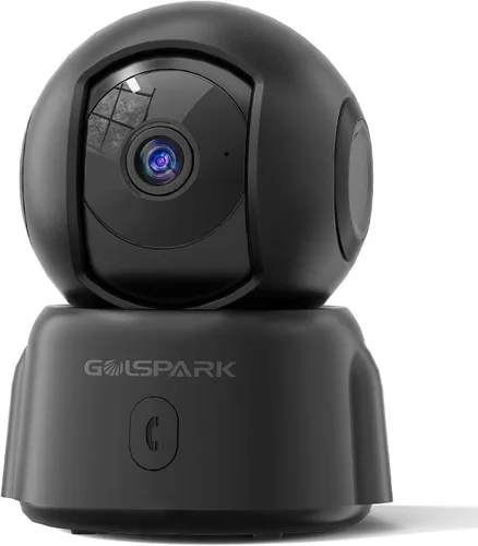 Miniatura 9 de GOLSPARK Cámara de seguridad para interiores 2K para monitor de bebé, cámara WiFi 360 de 2.4 GHz para mascotas con visión nocturna, detección