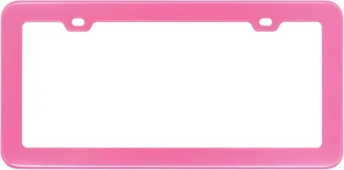 Miniatura 2 de 2PCs Creathome marcos de matrícula de acero inoxidable con color rosa Barbie