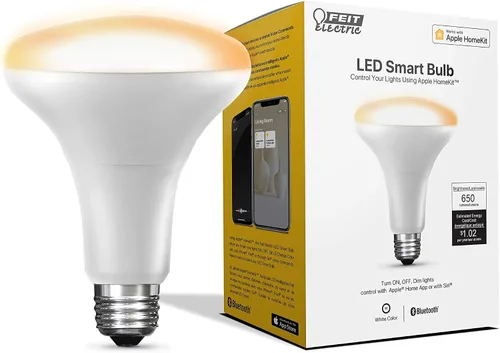 Miniatura 6 de Feit Electric OM60/SW/HK 60W equivalente a A19 Smart, funciona con Apple HomeKit y control de voz Siri, no requiere concentrador, 4.4 pulgadas