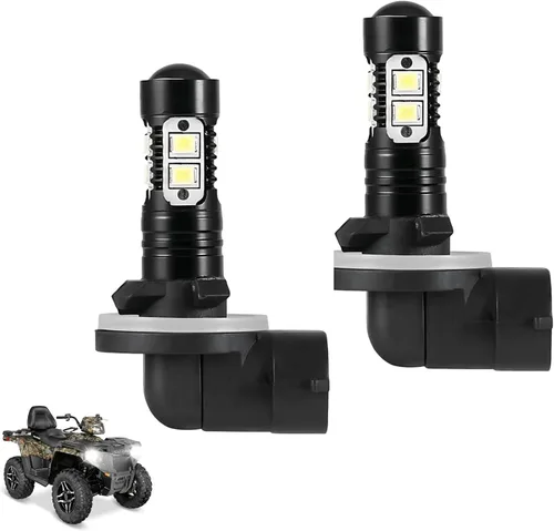 50W Super Bright 881, 889, 862, 886, 894, 896, 898 10 bombillas LED antiniebla 881 DRL, luces diurnas, 6500 K blanco frío, paquete de 2