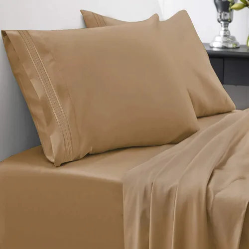 Miniatura 25 de Sweet Home Collection Juego de sábanas de 1800 hilos, sábanas de microfibra cepillada suave de calidad egipcia, juego de ropa de cama de lujo