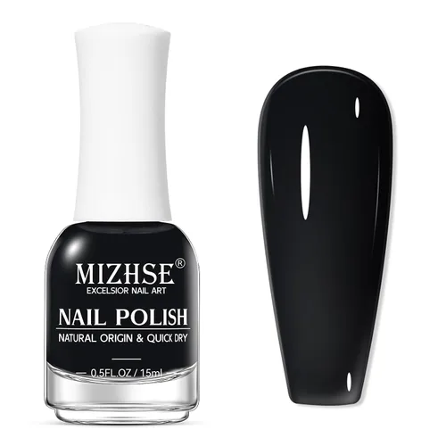 Miniatura 21 de MIZHSE Esmalte de uñas de secado rápido, esmalte de uñas blanco lechoso de secado al aire rápido, 15 ml de esmalte de uñas a base de agua regular
