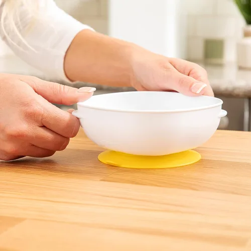 Miniatura 8 de Dr. Brown's Tazones de succión fuertes antideslizantes para bebés y niños pequeños, alimentación LED para bebés, paquete de 2, sin BPA, 4 meses