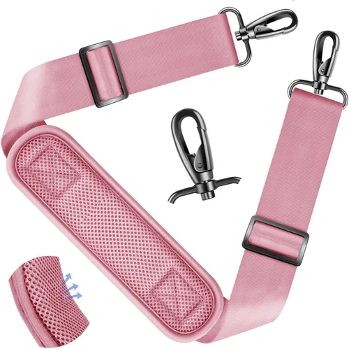 Miniatura 109 de ZINZ Correa de hombro universal de 59 pulgadas con almohadilla transpirable fija ultra gruesa, correa de hombro ajustable y resistente para bolsa