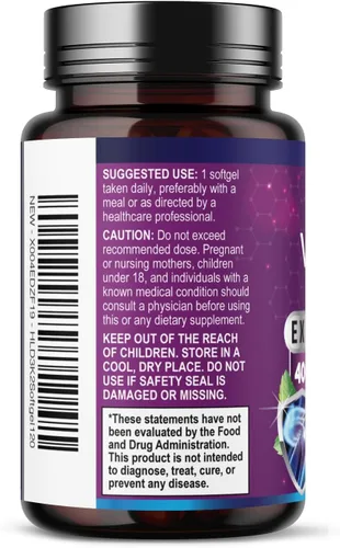 Miniatura 9 de Vitamina D con K2 (MK-7) – Vitamina D3 4000IU (125 mcg) por porción – Suplemento complejo D3K2 para huesos, dientes, músculos, absorción de calcio