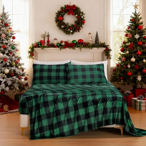 Miniatura 22 de Chezmoi Collection - Juego de sábanas de forro polar extra suave California King, sábana de cama de microforro de terciopelo sin pelusa, bolsillo