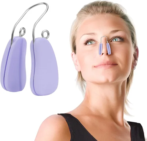 FERNIDA Moldeador de nariz para mujeres y niñas, clip más delgado de nariz de silicona suave, sin dolor, alisador de nariz