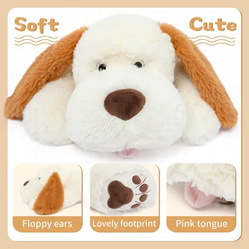 Miniatura 2 de MorisMos Animales de peluche gigantes para perros grandes, 31 pulgadas, almohada suave para cachorros grandes, regalo para niños, niñas, niños