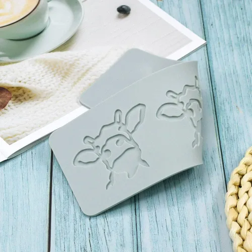 Miniatura 2 de Molde de silicona de hojas huecas de animales, caramelo de chocolate 3D hueco de abeja/pájaro/caracol/vaca, decoración de pastel de azúcar, parte