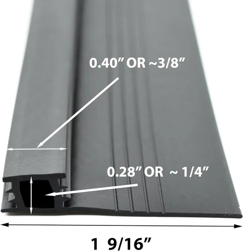 Miniatura 2 de Tira de Sellado contra Insectos para Puerta Corrediza de Malla Premium Hecha en Estados Unidos - 84" de Largo - Cottonwood Hardware Burlete