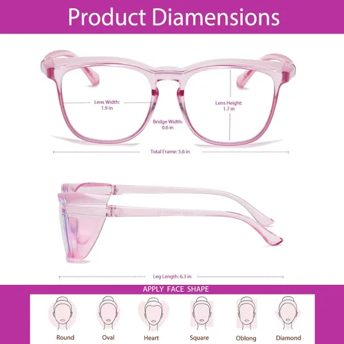 Miniatura 6 de Anti Fog Safety Glasses For Men Women - Dental Assistant Glasses, Bulk Adult, Anti Blue Light