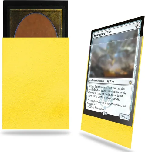 Miniatura 20 de Fabmaker - Juego de 200 fundas negras para tarjetas, fundas estándar resistentes MTG mate, acabado trasero mate, barajado perfecto, protege todas