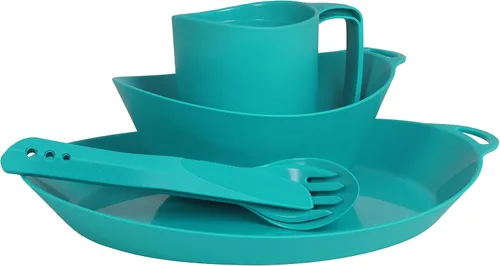 Miniatura 9 de Lifeventure Juego de vajilla Ellipse de plástico de 4 piezas: cuchillo/tenedor/cuchara, plato, tazón, taza para camping, viajes y exteriores Grafito