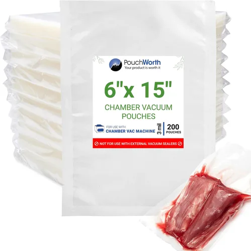 Miniatura 9 de 1,000 bolsas transparentes de 10 x 12 pulgadas para máquina de cámara de 3 mil, bolsas de sellado al vacío de cámara precortadas, bolsa de sellado