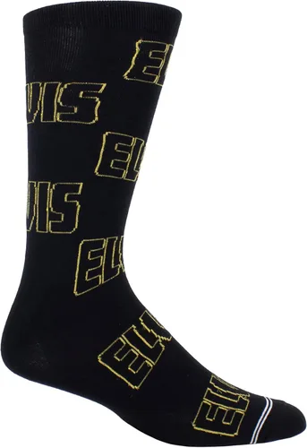 Miniatura 5 de PERRI'S SOCKS Elvis Presley Signature Crew Socks - Calcetines con licencia oficial, suaves, transpirables, acolchados, novedosos calcetines de banda