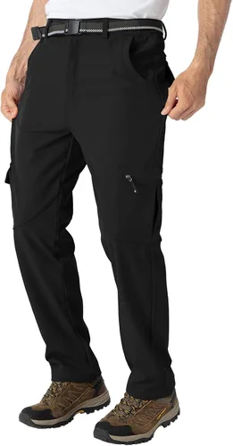 Miniatura 7 de TBMPOY Men's Snow Ski Waterproof Softshell Snowboard Pants Outdoor Hiking Fleece Lined Wear Resistant Windproof